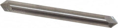 Accupro - 1/4" Diam 2 Flute Double End Solid Carbide Chamfer Mill - Caliber Tooling