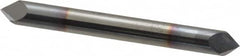 Accupro - 1/4" Diam 2 Flute Double End Solid Carbide Chamfer Mill - Caliber Tooling