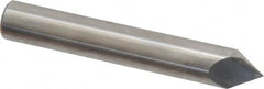 Accupro - 3/8" Diam 2 Flute Single End Solid Carbide Chamfer Mill - Caliber Tooling