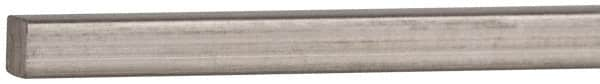 Value Collection - 12" Long x 1/8" High x 1/8" Wide, Plain Key Stock - Stainless Steel - Caliber Tooling