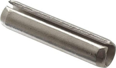 Value Collection - 3/16" Diam x 13/16" Long Slotted Spring Pin - Grade 18-8 Stainless Steel - Caliber Tooling