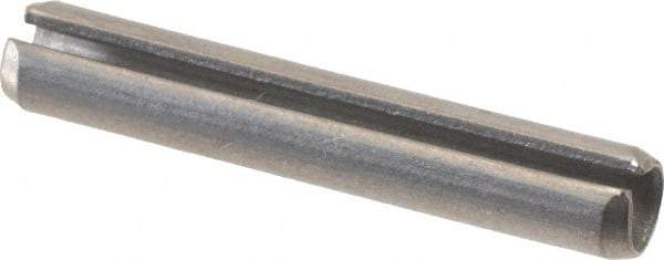 Value Collection - 3/16" Diam x 1-1/8" Long Slotted Spring Pin - Grade 18-8 Stainless Steel - Caliber Tooling