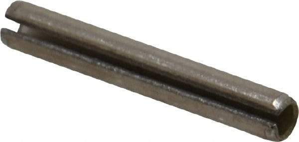 Value Collection - 3/16" Diam x 1-1/4" Long Slotted Spring Pin - Grade 18-8 Stainless Steel - Caliber Tooling