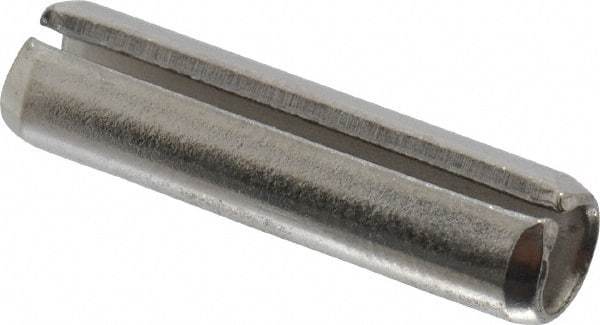 Value Collection - 1/4" Diam x 1" Long Slotted Spring Pin - Grade 18-8 Stainless Steel - Caliber Tooling