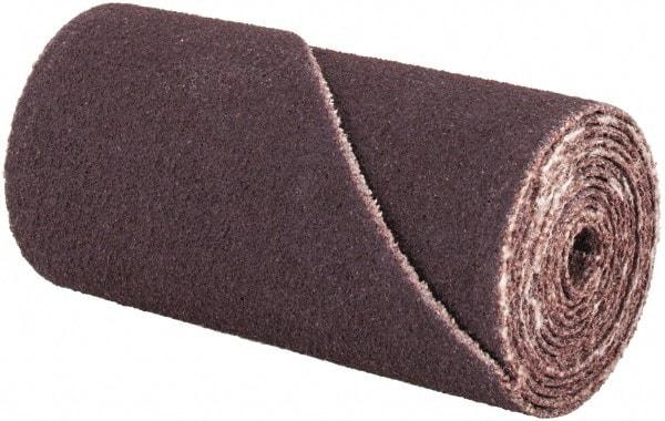 Merit Abrasives - 3/4" Max Roll Diam x 1-1/2" OAL, 120 Grit Aluminum Oxide Straight Cartridge Roll - 1/8" Pilot Hole Diam, Fine Grade, 18,000 Max RPM - Caliber Tooling