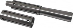 Interstate - 1-1/4 to 1-1/2" Grip, Expanding Lathe Mandrel - 1-1/4" Shank Diam, 4" Sleeve Length, 9" Arbor Length - Caliber Tooling