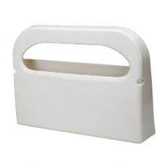 NuTrend Disposables - 500 Capacity White Plastic Toilet Seat Cover Dispenser - 11-1/2" High x 3-1/2" Deep, Holds 2 Half Fold Sleeves - Caliber Tooling