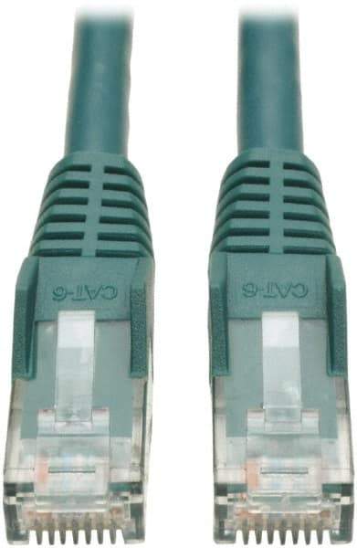 Tripp-Lite - Cat6, 24 AWG, 8 Wires, 550 MHz, Unshielded Network & Ethernet Cable - Green, PVC, 14' OAL - Caliber Tooling