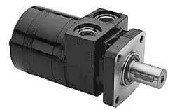 Parker - NPT Thread, 1/2" Port Size, 722 Max RPM, Bi Rotational, 4 Bolt Mount Hydraulic Motor - 1,800 Max psi, 10 Cu In Displacement, 180°F Max - Caliber Tooling