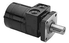 Parker - NPT Thread, 1/2" Port Size, 722 Max RPM, Bi Rotational, 4 Bolt Mount Hydraulic Motor - 1,800 Max psi, 11.9 Cu In Displacement, 180°F Max - Caliber Tooling