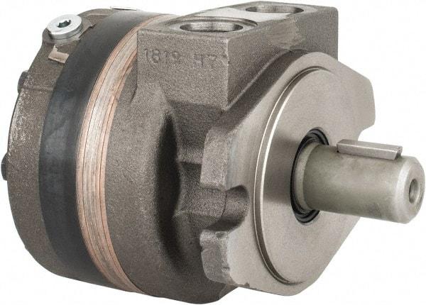 Parker - SAE Thread, 7/8-14" Port Size, 858 Max RPM, Bi Rotational, SAE A Mount Hydraulic Motor - 2,500 Max psi, 3.6 Cu In Displacement, 180°F Max - Caliber Tooling