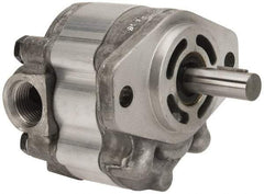 Parker - 5 GPM, 7/8-14 UNF-2B SAE Inlet Size, 2,000 RPM, 1/2" Shaft Diam, SAE AA Mount, Hydraulic Gear Pump - 4.99 GPM at 1,800 RPM, 9.99 GPM at 3,600 RPM, 2,000 psi Max Working Pressure, 7/8-14 SAE Port Size - Caliber Tooling