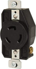 Cooper Wiring Devices - 250 VAC, 20 Amp, L6-20R NEMA, Self Grounding Receptacle - 2 Poles, 3 Wire, Female End, Black - Caliber Tooling