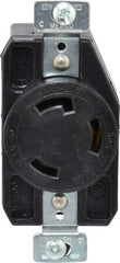 Cooper Wiring Devices - 250 VAC, 30 Amp, L6-30R NEMA, Self Grounding Receptacle - 2 Poles, 3 Wire, Female End, Black - Caliber Tooling