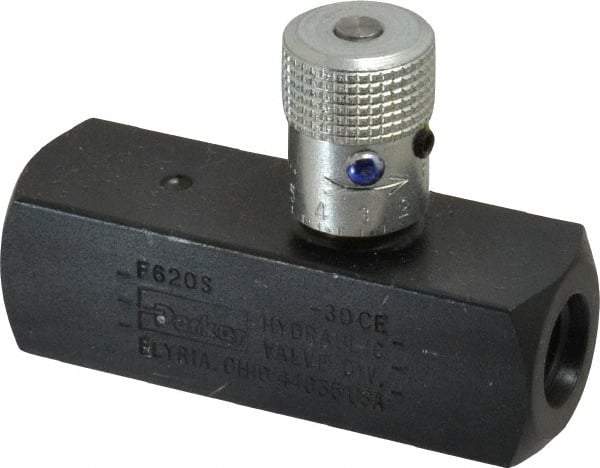 Parker - 5 GPM 9/16 Inlet Steel Hydraulic Control Valve - 9/16-18 Thread - Caliber Tooling