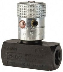 Parker - 3 GPM 1/8 Inlet Steel Hydraulic Control Valve - 1/8-27 Thread - Caliber Tooling