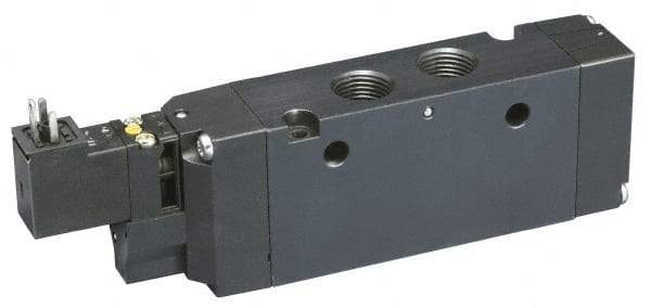 Parker - 4-Way Body Ported Stacking Solenoid Valve - 24 VDC, 7 CV Rate, Air Return, 9.13" Long - Caliber Tooling