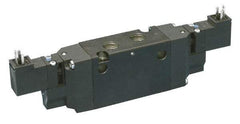 Parker - 4-Way Body Ported Stacking Solenoid Valve - 24 VDC, 1.4 CV Rate, 7.51" Long - Caliber Tooling