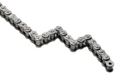 U.S. Tsubaki - 1" Pitch, Single Strand Roller Chain - Chain No. 80, 3,310 Lb. Capacity, 10 Ft. Long, 5/8" Roller Diam, 0.609" Roller Width - Caliber Tooling