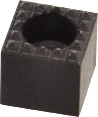 Fairlane - 1/2" Square, 1/2" High, #10 C Bore SHCS Size, Extra Fine Tooth Grade, Diamond Serration, High Speed Steel, Square Positioning Gripper - 0.03 x 45A° Chamfer, 1/4" Counterbore Depth, Black Oxide Finish - Caliber Tooling