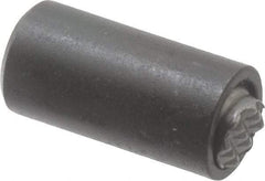 Fairlane - 10-32, 5/8" Thread Length, 5/16" Ball Diam, Serrated Ball Pad Surface, Alloy Steel, Black Oxide, Base, Swivel Action Gripper Assemblies - 1/2" Diam, 5/8" Deep Thread, 5/16" Contact Diam, 1-1/16" Overall Height, High Speed Steel Ball - Caliber Tooling