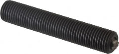 Fairlane - 3/8-24, 2" Thread Length, 3/16" Ball Diam, Serrated Ball Pad Surface, Alloy Steel, Black Oxide, Threaded, Swivel Action Gripper Assemblies - 5/32" Contact Diam, High Speed Steel Ball - Caliber Tooling