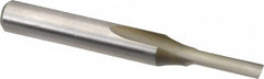 Onsrud - 1/8" Diam, 1/4" Shank Diam, 1/2" Length of Cut, 1 Flute Single Edge Straight Router Bit - 2" Overall Length, Right Hand Cut, High Speed Steel - Caliber Tooling