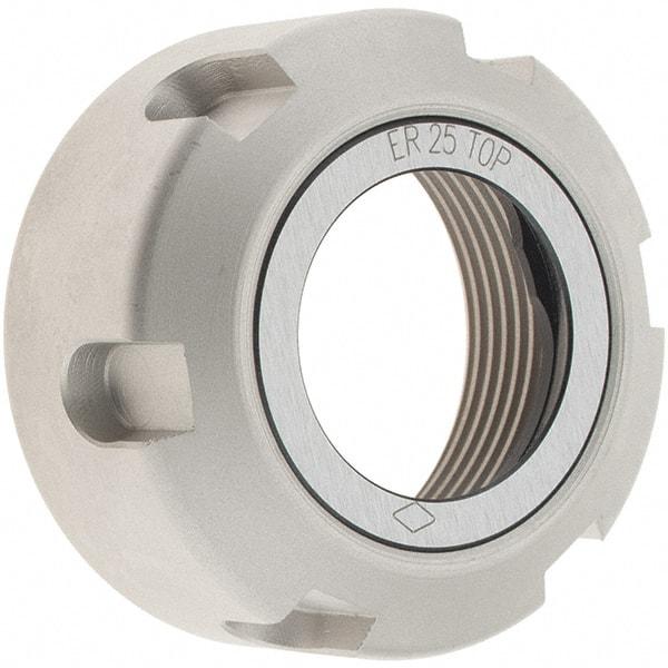 Iscar - Collet Clamping Nut - Series ER25 - Exact Industrial Supply