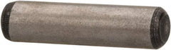 Value Collection - 1/8" Diam x 1/2" Pin Length Alloy Steel Oversized Dowel Pin - C 50-58 Hardness, 3,200 Lb Breaking Strength, 1 Beveled & 1 Rounded End - Caliber Tooling