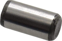 Value Collection - 1/4" Diam x 1/2" Pin Length Alloy Steel Oversized Dowel Pin - C 50-58 Hardness, 12,800 Lb Breaking Strength, 1 Beveled & 1 Rounded End - Caliber Tooling