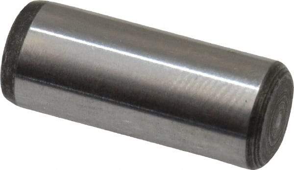 Value Collection - 1/4" Diam x 5/8" Pin Length Alloy Steel Oversized Dowel Pin - C 50-58 Hardness, 12,800 Lb Breaking Strength, 1 Beveled & 1 Rounded End - Caliber Tooling