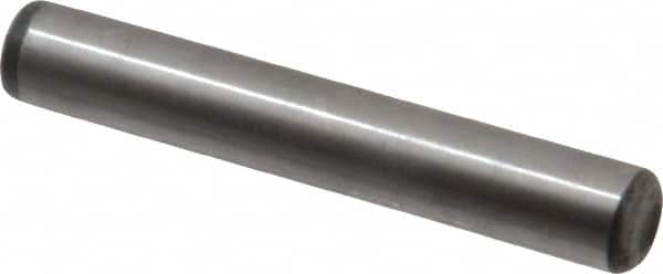 Value Collection - 5/16" Diam x 2" Pin Length Alloy Steel Oversized Dowel Pin - C 50-58 Hardness, 20,000 Lb Breaking Strength, 1 Beveled & 1 Rounded End - Caliber Tooling