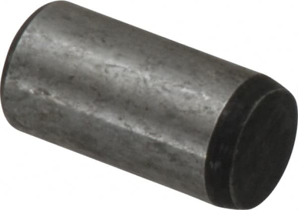 Value Collection - 3/8" Diam x 3/4" Pin Length Alloy Steel Oversized Dowel Pin - C 50-58 Hardness, 28,700 Lb Breaking Strength, 1 Beveled & 1 Rounded End - Caliber Tooling