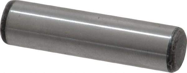 Value Collection - 3/8" Diam x 1-1/2" Pin Length Alloy Steel Oversized Dowel Pin - C 50-58 Hardness, 28,700 Lb Breaking Strength, 1 Beveled & 1 Rounded End - Caliber Tooling