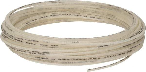 Coilhose Pneumatics - 3/32" ID x 5/32" OD, 100' Long, Nylon Tube - Natural, 275 Max psi, -60 to 200°F - Caliber Tooling