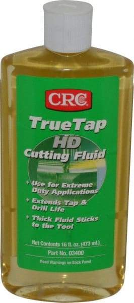 CRC - TrueTap HD, 16 oz Bottle Cutting & Tapping Fluid - Straight Oil, For Drilling, Reaming, Sawing, Shearing, Threading, Turning - Caliber Tooling