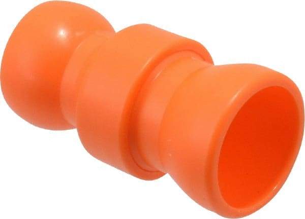 Loc-Line - 2 Piece, 1/2" ID Coolant Hose In-Line Valve - Female to Ball Connection, Acetal Copolymer Body, Unthreaded, Use with Loc-Line Modular Hose Systems - Caliber Tooling