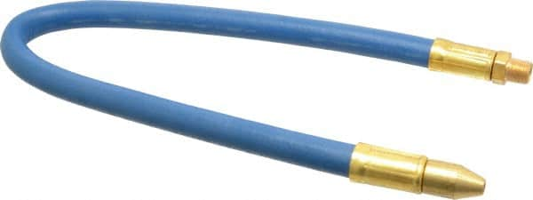 Coilhose Pneumatics - 18" Hose Length, 1/8" Nozzle Diam, 1/4" Hose ID, Coolant Hose - 1/8" NPT For Mist Coolant Systems - Caliber Tooling