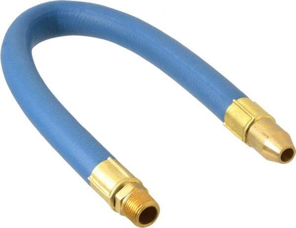 Coilhose Pneumatics - 18" Hose Length, 3/8" Nozzle Diam, 1/2" Hose ID, Coolant Hose - 3/8" NPT For Mist Coolant Systems - Caliber Tooling