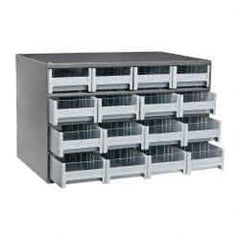 Akro-Mils - 16 Drawer, Small Parts Modular Steel Frame Storage Cabinet - 11" Deep x 17" Wide x 11" High - Caliber Tooling