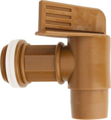 Made in USA - 2" NPT Polyethylene Rigid Drum Faucet - No Arrester, Manual Closing - Caliber Tooling