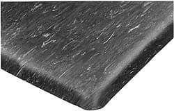 Wearwell - 5' Long x 3' Wide, Dry Environment, Anti-Fatigue Matting - Black, Vinyl with Nitrile Blend Base, Beveled on 4 Sides - Caliber Tooling