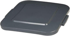 Rubbermaid - Square Lid for Use with 40 Gal Square Trash Cans - Gray, Polyethylene, For 3536 Brute Trash Cans - Caliber Tooling