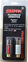 Miller-Smith - Regulator Mount Flashback Arrestor - For Use with Cutting and Welding Regulators - Exact Industrial Supply