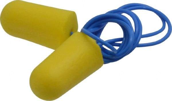 3M - Disposable, Corded, 32 dB Earplugs - Yellow, 200 Pairs - Caliber Tooling