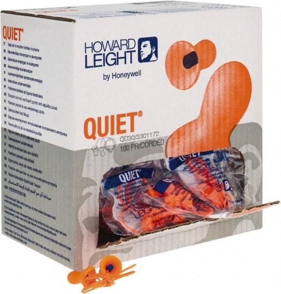 Howard Leight - Reusable, Uncorded, 26 dB, Taper Flare Earplugs - Orange, 100 Pairs - Caliber Tooling