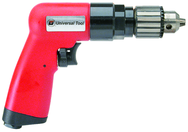 #UT8895R - 3/8" Reversing - Air Powered Drill - Handle Exhaust - Caliber Tooling