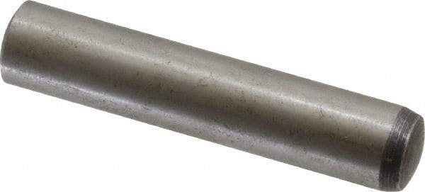 Value Collection - 10mm Diam x 50mm Pin Length Alloy Steel Standard Dowel Pin - C 58-62 Hardness, 37,100 Lb Breaking Strength, 1 Rounded End - Caliber Tooling