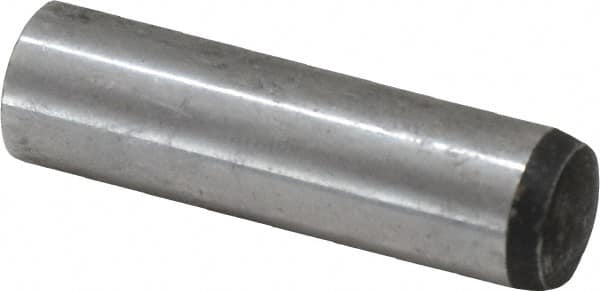 Value Collection - 12mm Diam x 45mm Pin Length Alloy Steel Standard Dowel Pin - C 58-62 Hardness, 53,400 Lb Breaking Strength, 1 Rounded End - Caliber Tooling