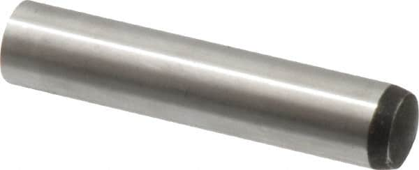 Value Collection - 12mm Diam x 60mm Pin Length Alloy Steel Standard Dowel Pin - C 58-62 Hardness, 53,400 Lb Breaking Strength, 1 Rounded End - Caliber Tooling